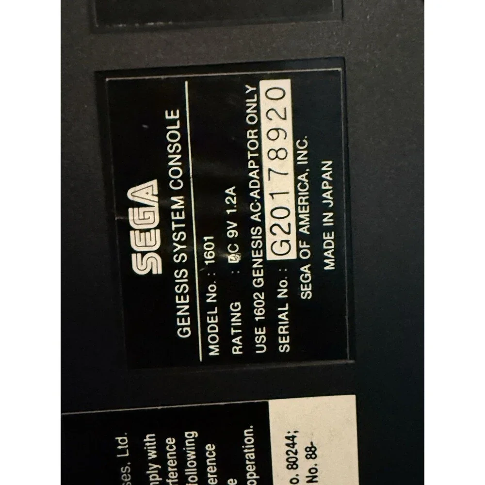 SEGA Genesis Console Not Working System With Controller And Video Cable ,Manual